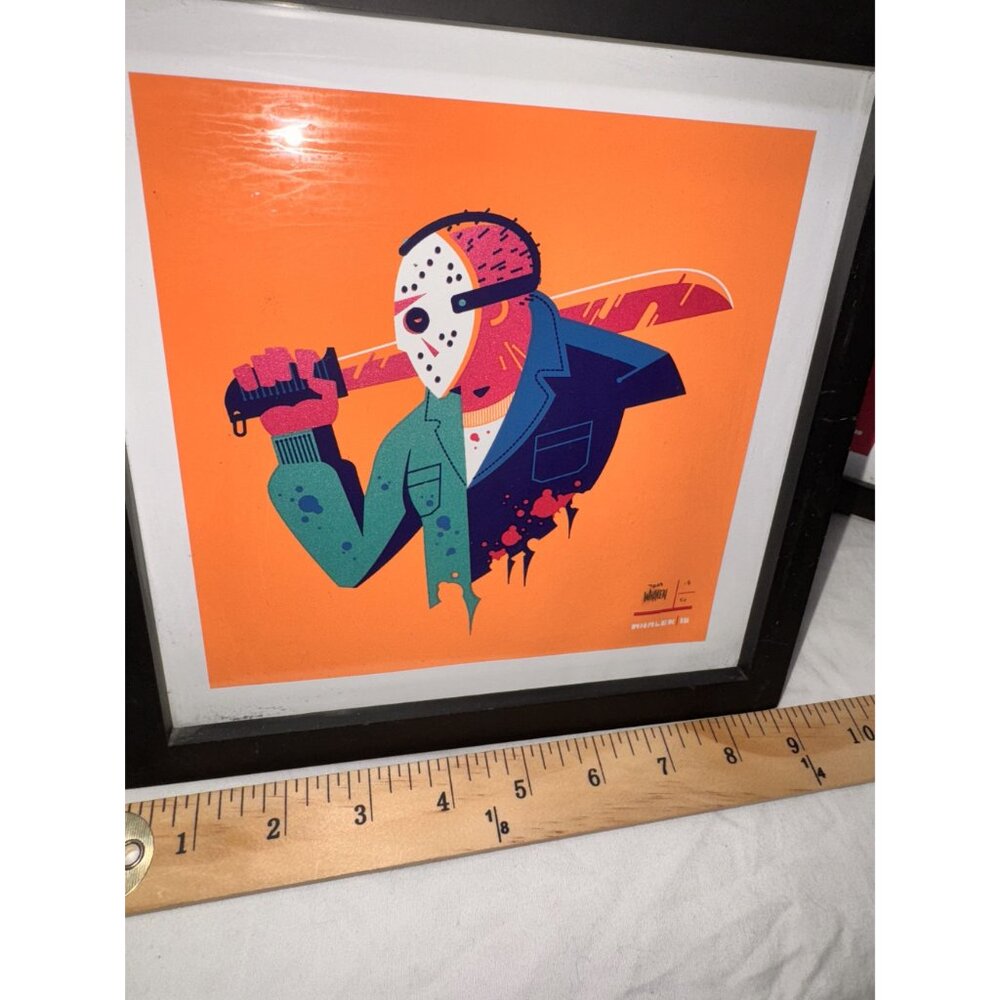 3 Framed Horror Film Art Prints Tom Whalen Limited Edition krueger jason hallowe - Picture 10 of 10